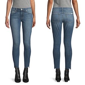 Joe’s Jeans skinny ankle distressed jeans, raw hem